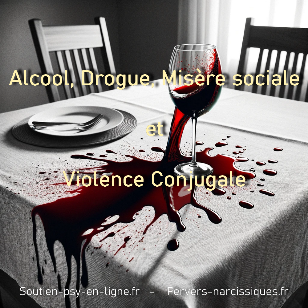 Alcool, drogue misère sociale : catalyseurs sous-estimés de la violence conjugale.